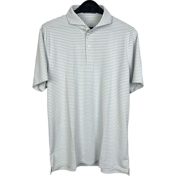 NEW G/Fore FEEDER STRIPE TECH PIQUÉ MODERN SPREAD COLLAR POLO C29 - Picture 2 of 7